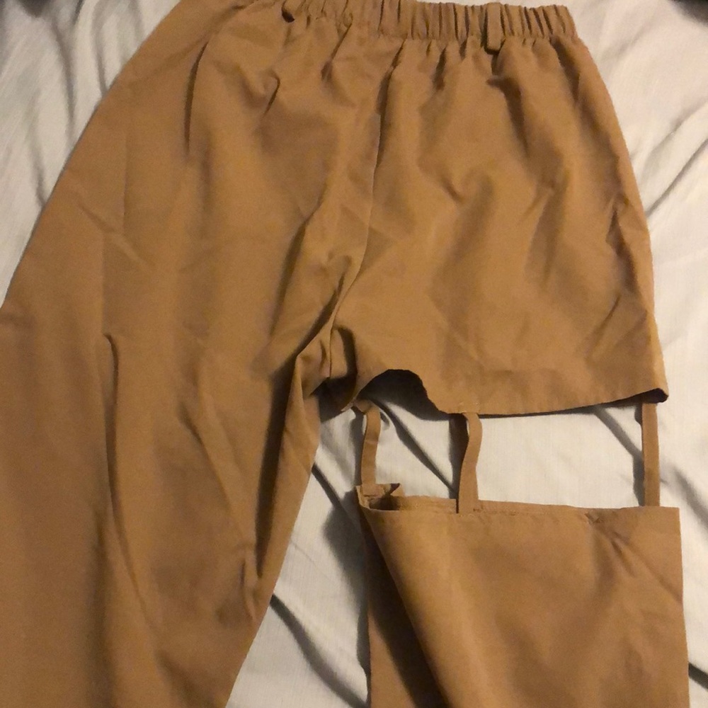 Thigh cut out pants